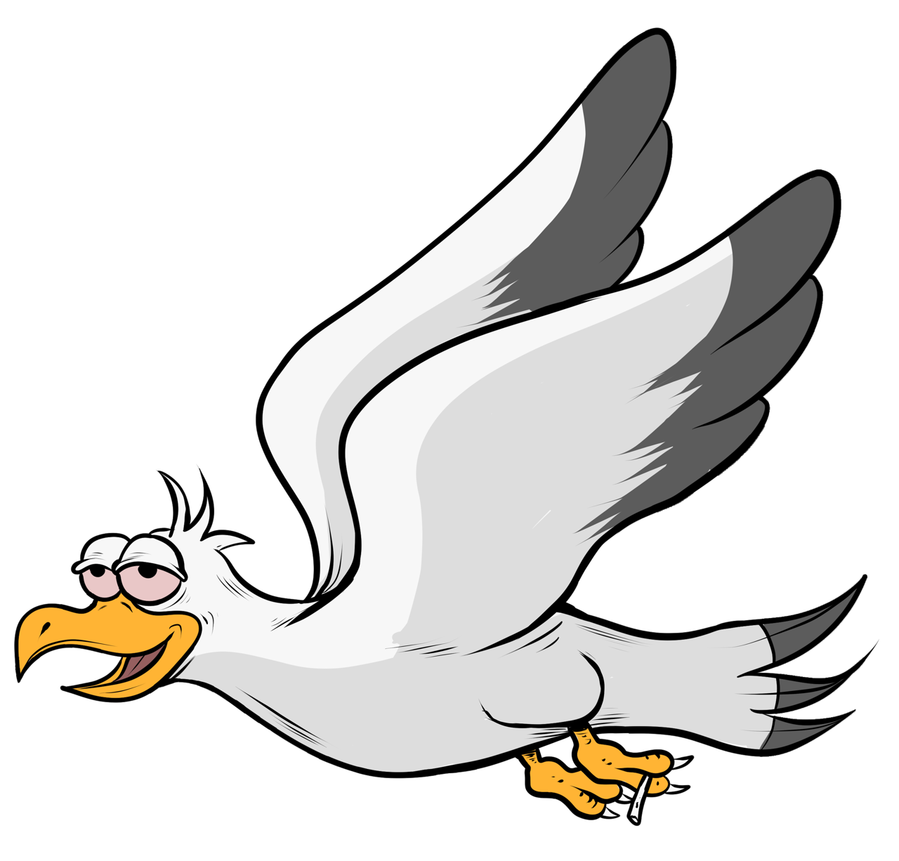 Ilustração de gaivota Caramelo