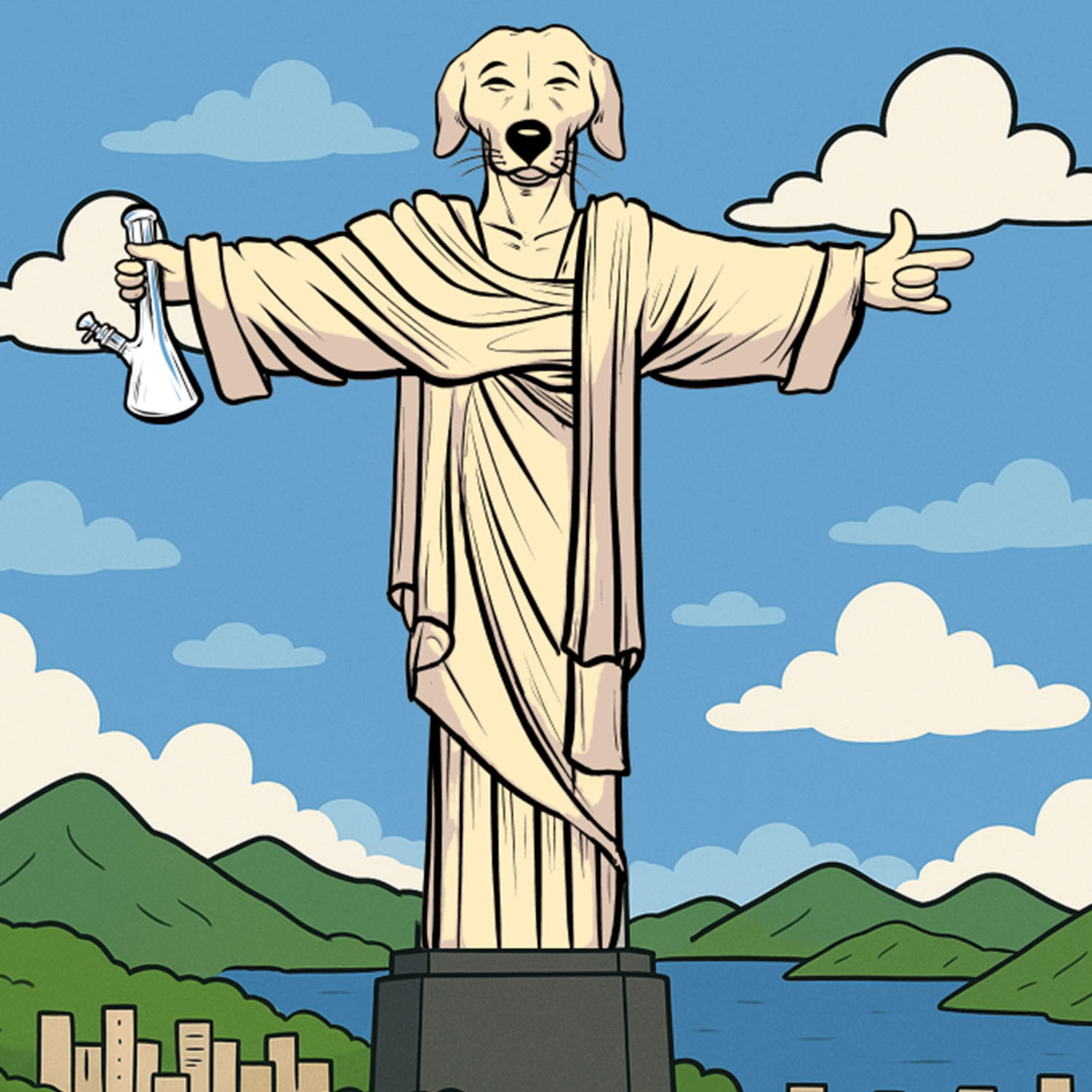 Ilustração do Cristo Caramelo