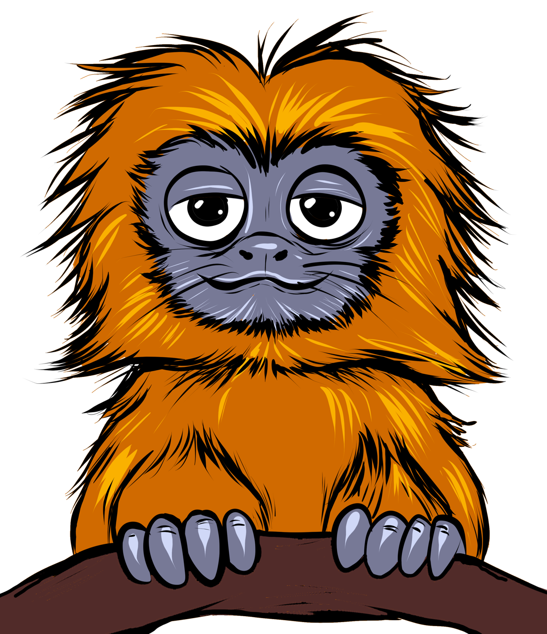 Ilustração de macaco Caramelo