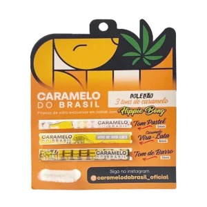 KIT Piteiras de vidro coleção 3 Tons de Caramelo