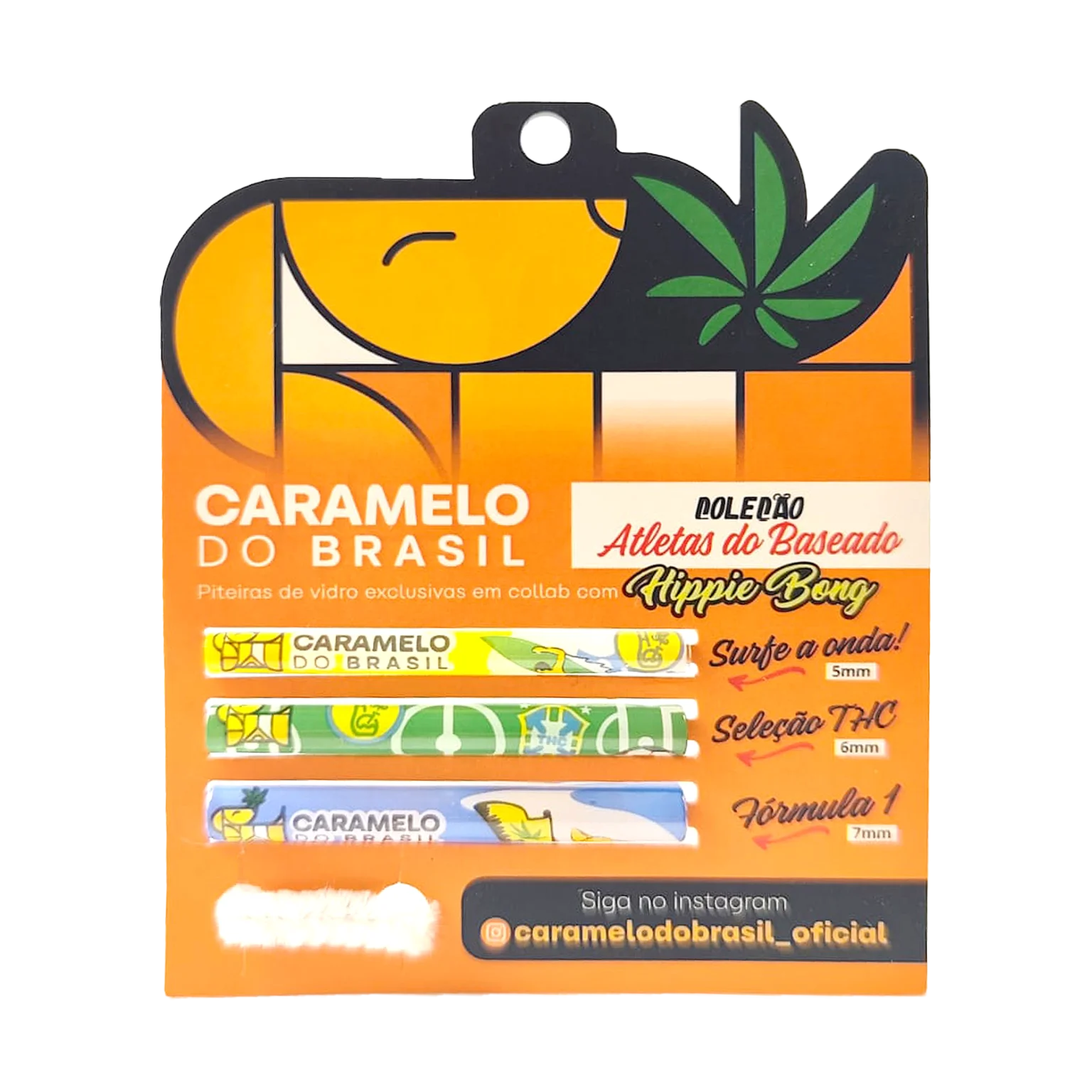 KIT Piteiras de vidro coleção Atletas do Baseado